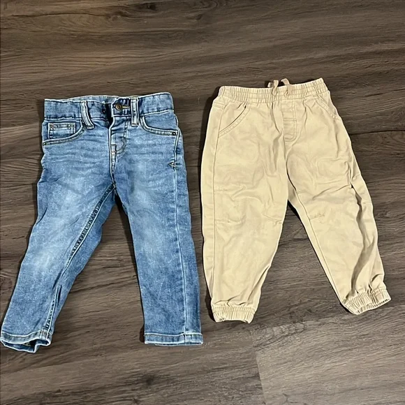 Bundle 13 pairs of toddler boy pants jeans - 2T (2 are 24 mo) - Picture 13 of 15